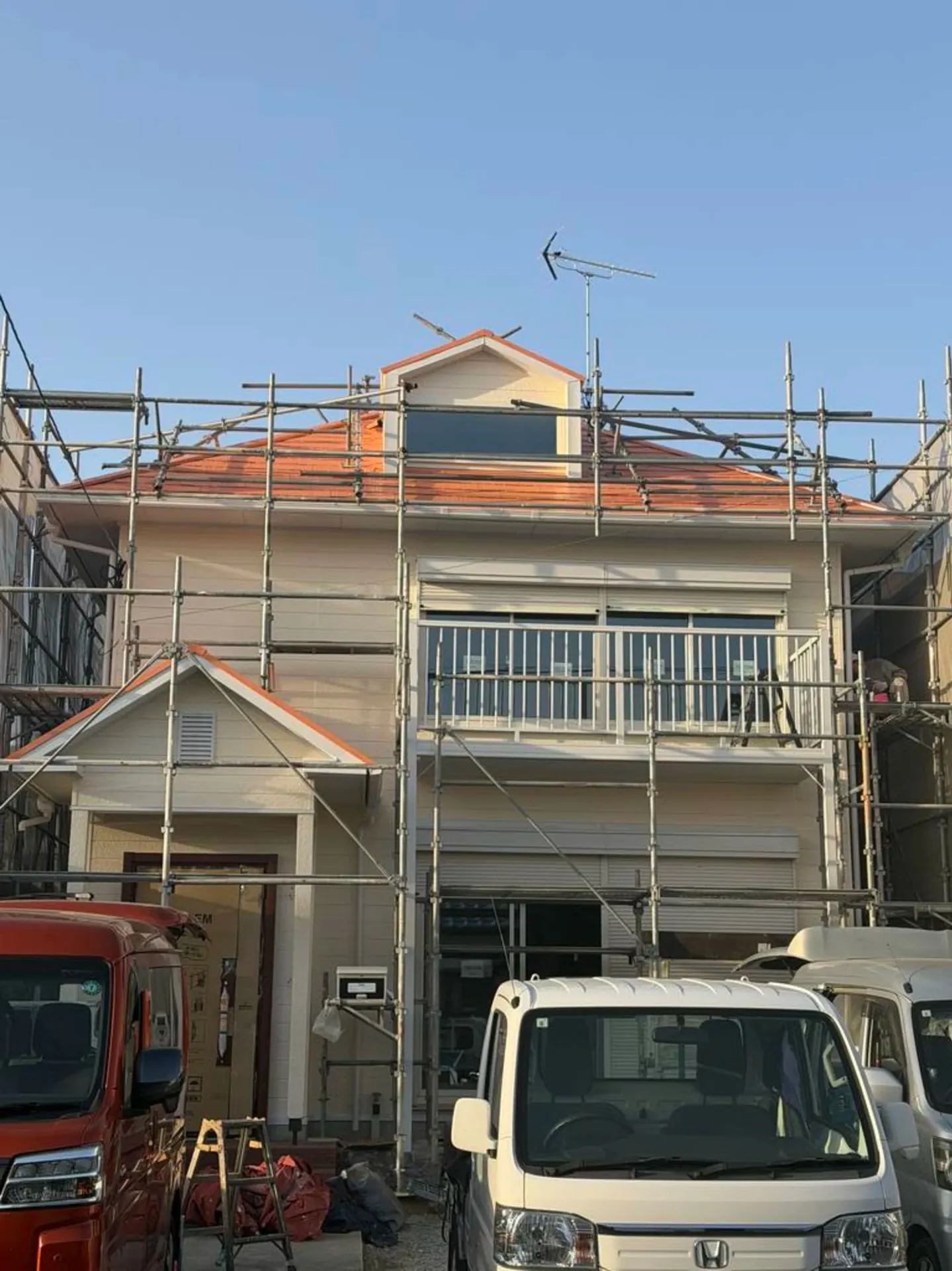 屋根壁塗装後